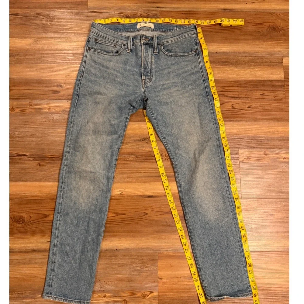 Madewell Slim Fit Jeans Light Wash Blue Denim W32 L30 Mens
